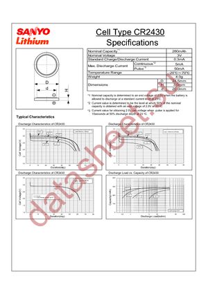 CR2430-FT1 datasheet  